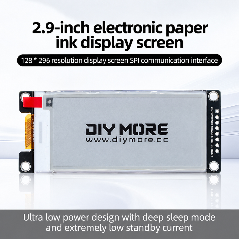 Display Epaper 2.9 - 2,9-calowy czarno-biało-czerwono-żółty wyświetlacz, 2,9-calowy moduł e-paper,