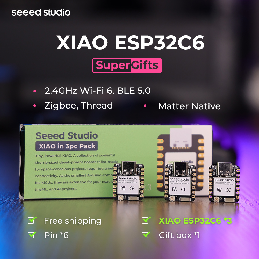 Display Epaper 2.9 - Płytka rozwojowa ESP32C6 Mini XIAO ESP32