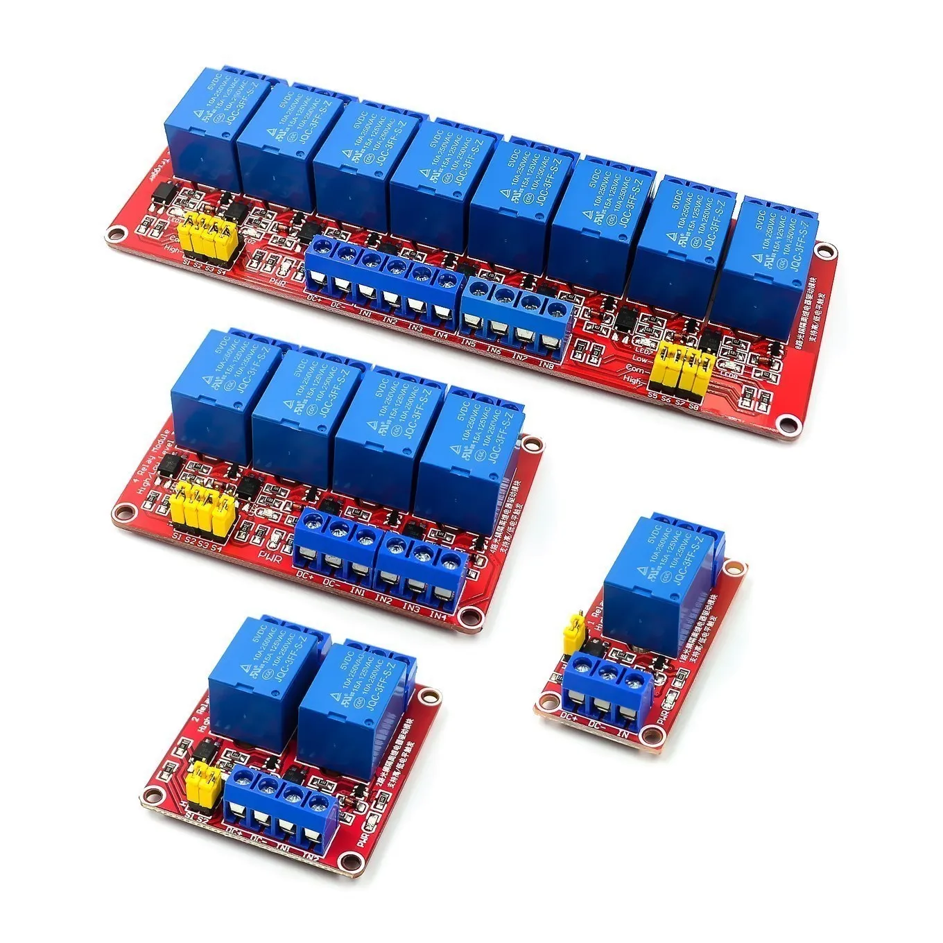 Relay 8 Channel Board - Moduł przekaźnikowy 1 2 4 8