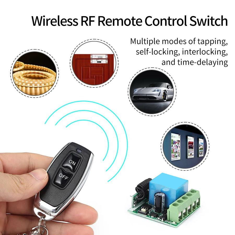 DC 12V, bezprzewodowy pilot ra – 433Mhz Receiver Module recenzja i cena