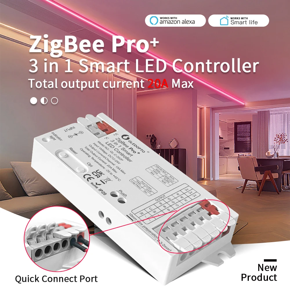 GLEDOPTO ZigBee 3.0 Pro+ 3 w 1 – Zigbee Coordinator Stick recenzja i cena